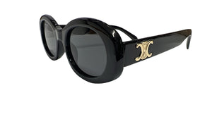 Oval Black Glasses
