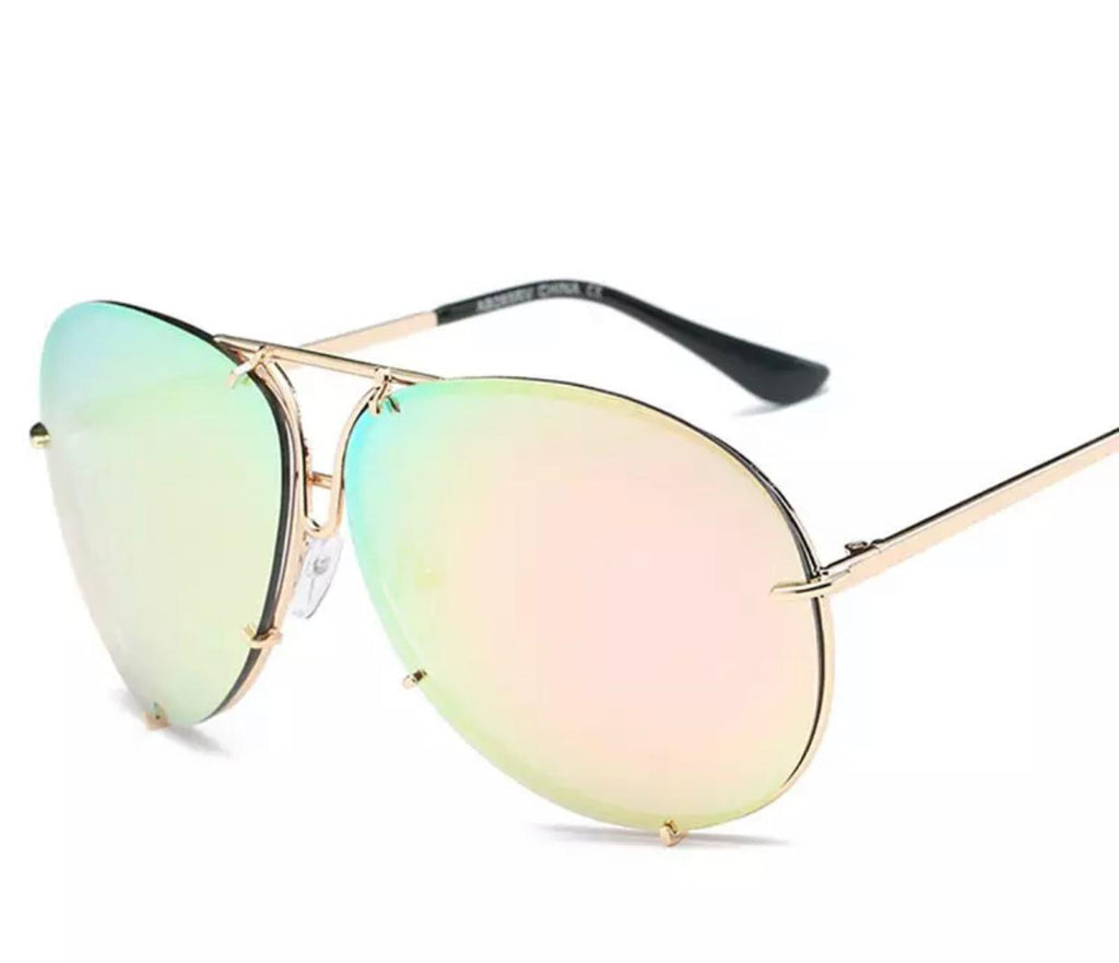 RoseGold Aviator Sunglasses