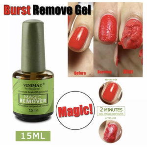 New Burst Nail Gel Magic Remover Nail Polish UV Gel Soak off  Clean Degreaser