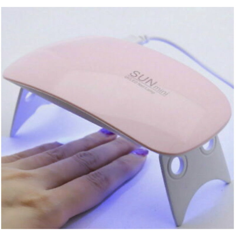 6w UV & LED Gel Curing Nail Lamp Salon Light Dryer With Timer Manicure Portable
