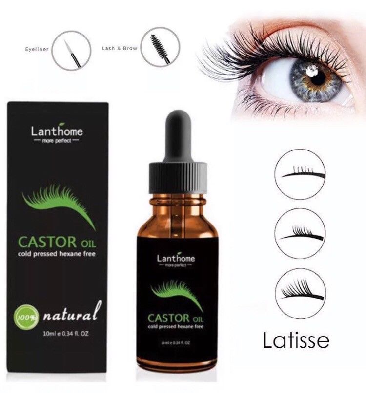 New Organic 100% Castor Oil for Eyelashes Eyebrows Hair Growth Serum Blush