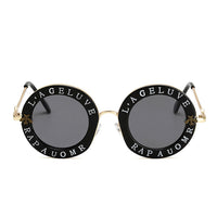 Round Sunglasses With English Letters